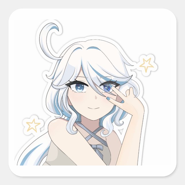 Furina Genshin Impact Sticker (Vorderseite)