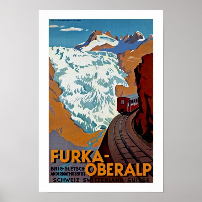 Furka-Oberalp Schweiz Poster (Vorne)