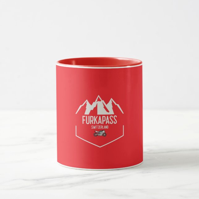 Furka Pass Schweiz Tasse (Zentrum)
