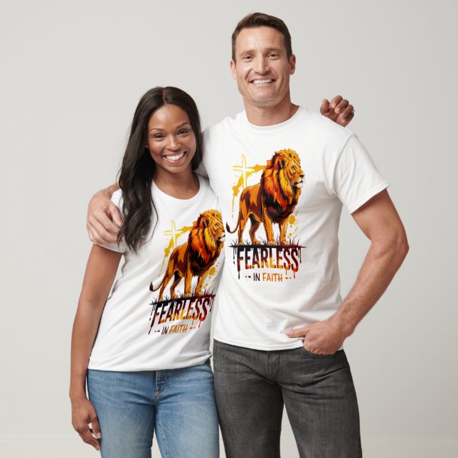 Furless in Faith Lion Graphic T-Shirt (Unisex)