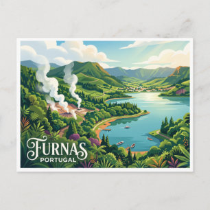 Furnas-Tal Portugal Postkarte