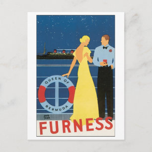 Furness Königin von Bermuda Postkarte