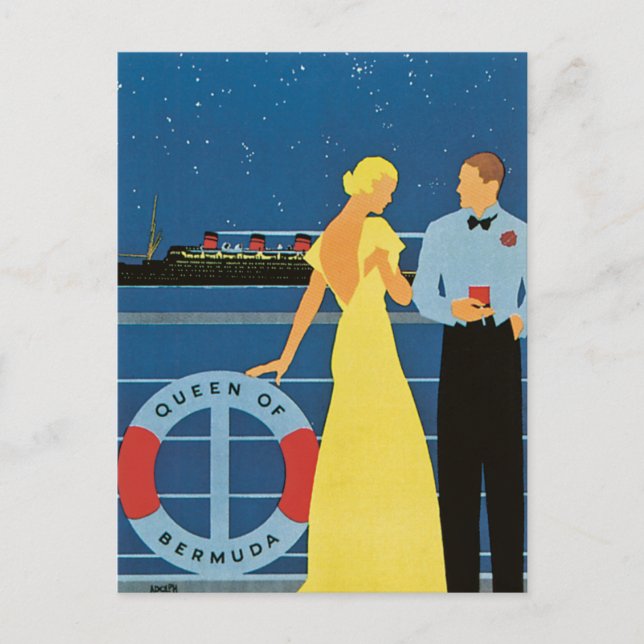 Furness ~ Königin von Bermuda Postkarte (Vorderseite)