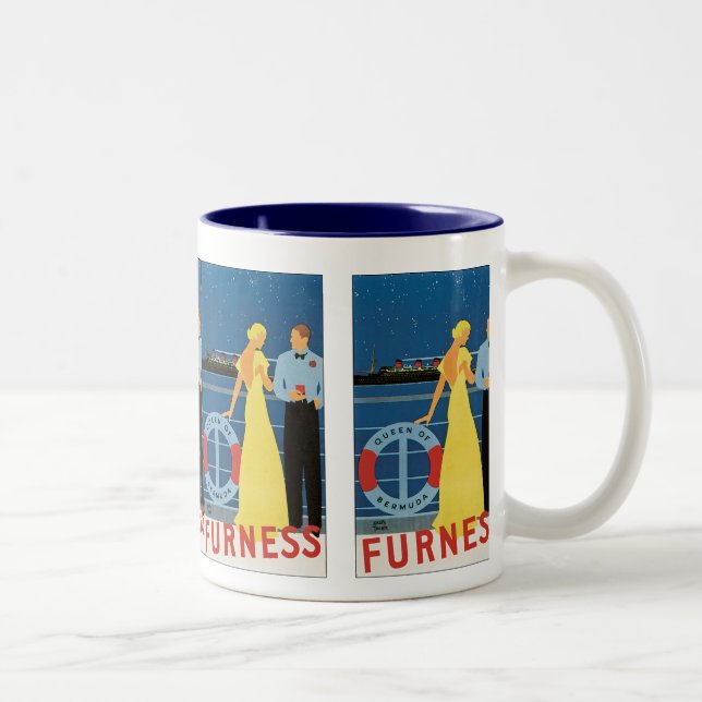 Furness ~ Königin von Bermuda Zweifarbige Tasse (Rechts)