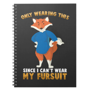 Furnier Furry Furry Fursuit Niedlich Fox Cosplay Notizblock