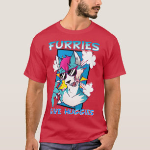 Furries geben Huggies I Fandom I Cosplay T-Shirt