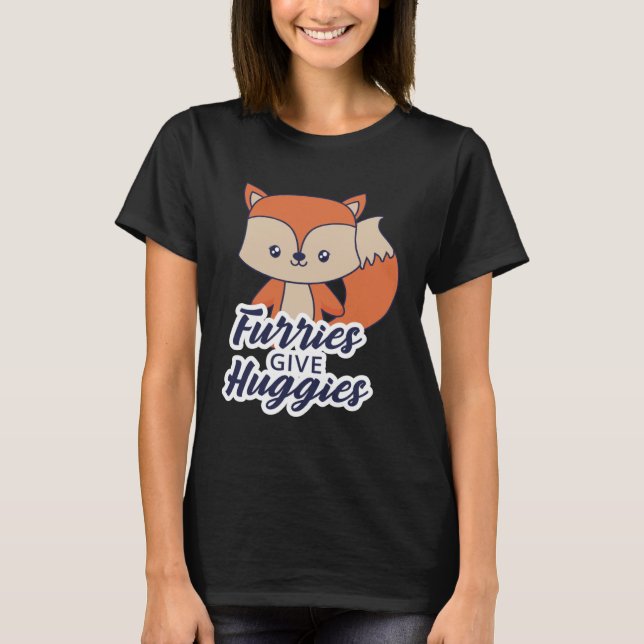 Furries geben Huggies T-Shirt (Vorderseite)