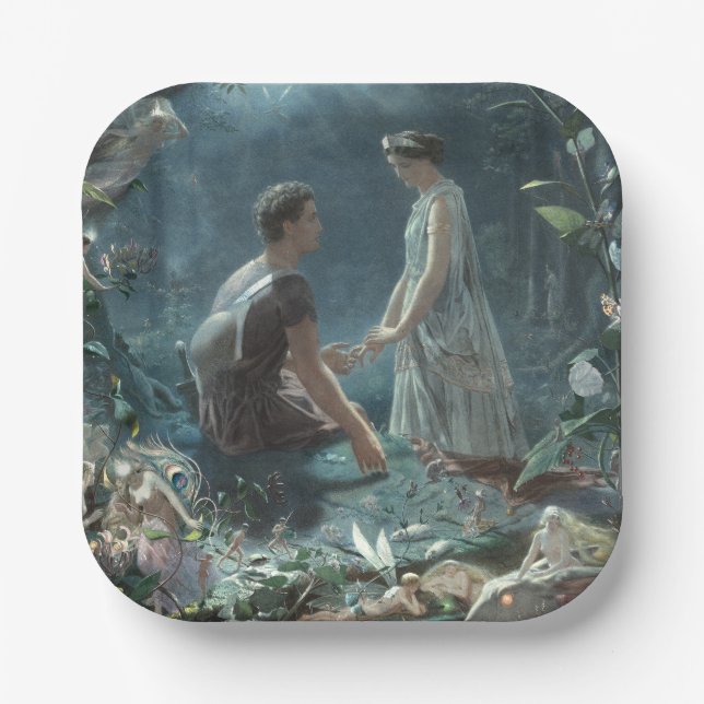 Furries: Shakespeares Sommernachtstraum Pappteller (Vorderseite)