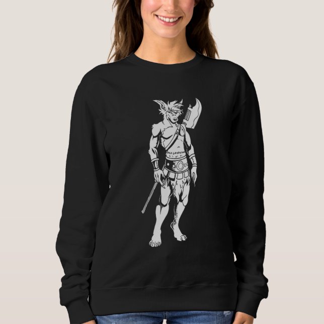 Furries Warrior Fursuit - Fursona Furry Fandom Sweatshirt (Vorderseite)