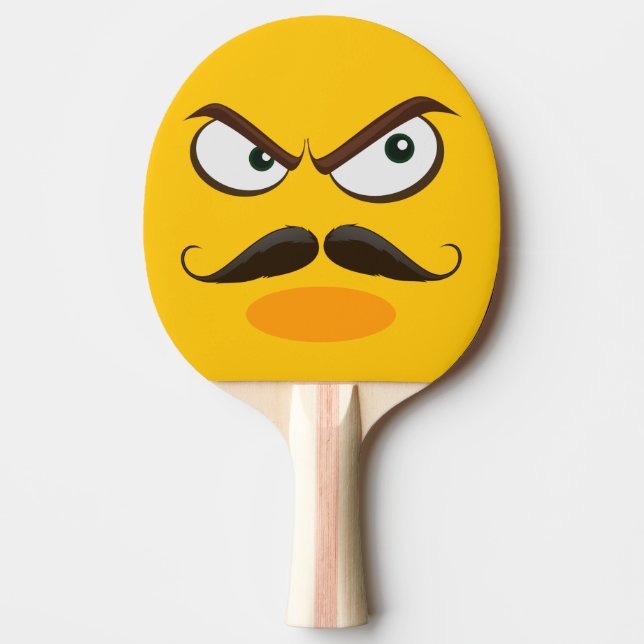 Furrious Yellow Emoji Tischtennis Schläger (Vorderseite)