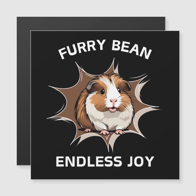 Furry Bean Endless Joy Magnetkarte (Vorne/Hinten)