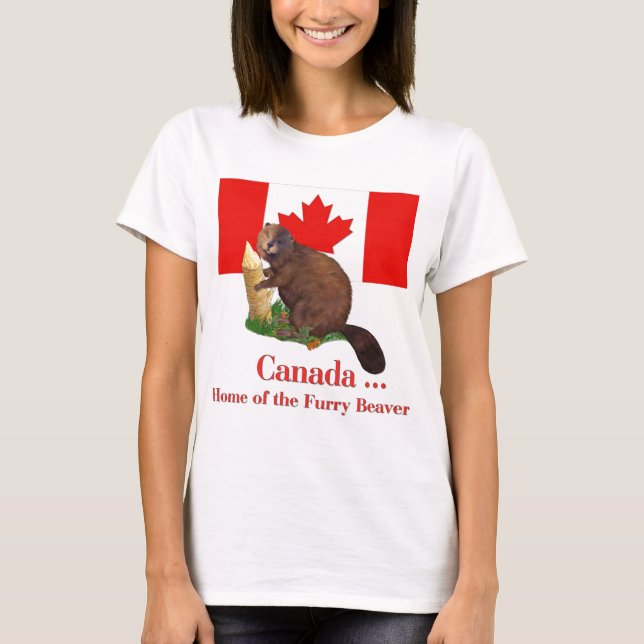 Furry Beaver T-Shirt (Vorderseite)