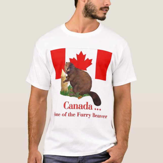 Furry Beaver T-Shirt (Vorderseite)
