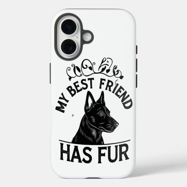 Furry Best Friend Case-Mate iPhone Hülle (Rückseite)