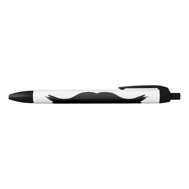 Furry Black Mustache Kugelschreiber (Oberseite)
