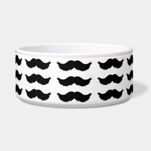 Furry Black Mustache Napf