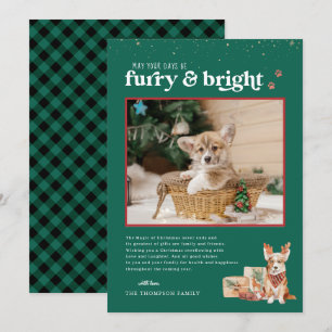 Furry & Bright Foto-Karte für den Urlaub für Hau Einladung