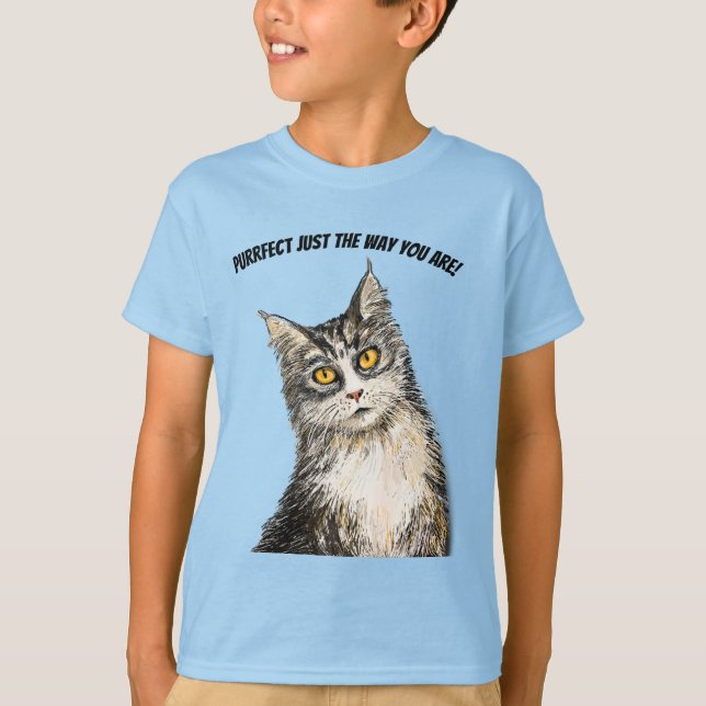 Furry Cat T - Shirt (Vorderseite)