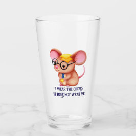 Furry Cheese Man Business Mouse Tie Glasses Nerdy Glas