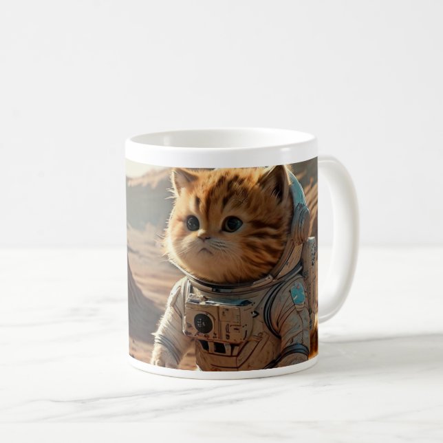 Furry Chubby Little Garfield Cub auf Mars Tasse (VorderseiteRechts)