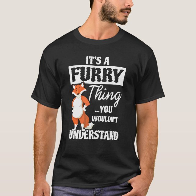 Furry Fandom Furries Süße Tier Cosplay Kostüm T-Shirt (Vorderseite)