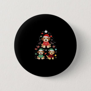 Furry Festivals Weihnachten � Niedlichen Hunde Wei Button