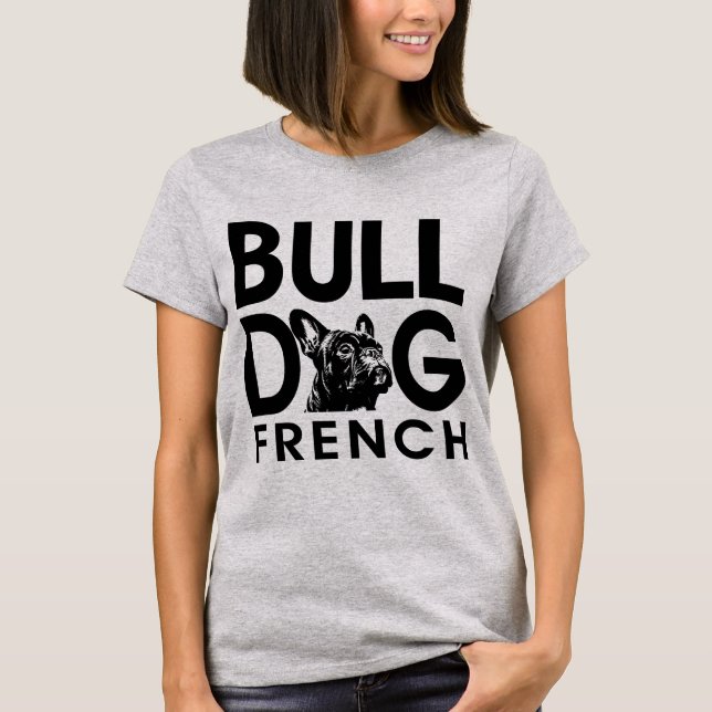"Furry Frenchie Love" T-Shirt (Vorderseite)