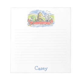 Furry Friends Canoe Note Pad Notizblock