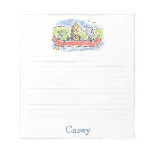 Furry Friends Canoe Note Pad Notizblock