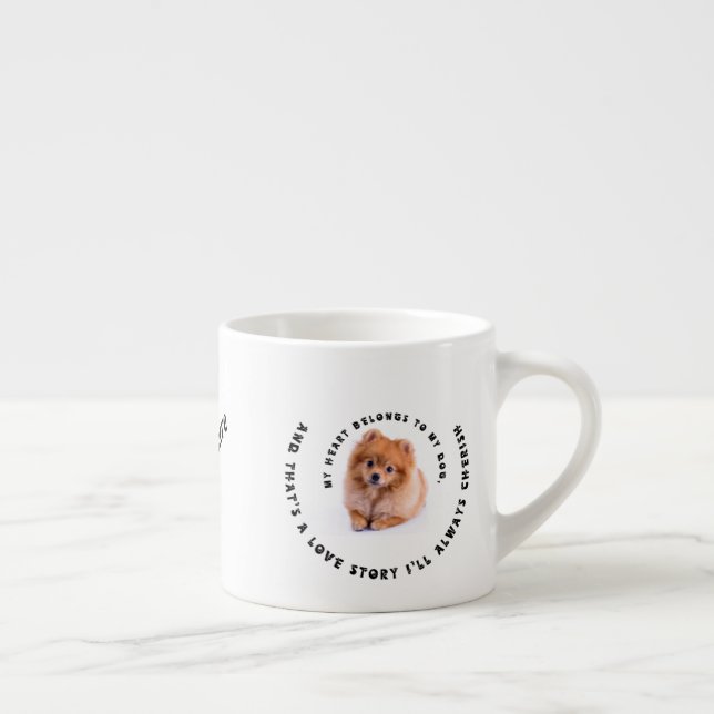 Furry Friends Custom Pet Portrait Tasse (Rechts)