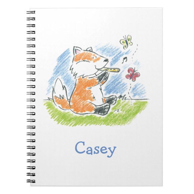 Furry Friends Music Spiral Notebook Notizblock (Vorderseite)