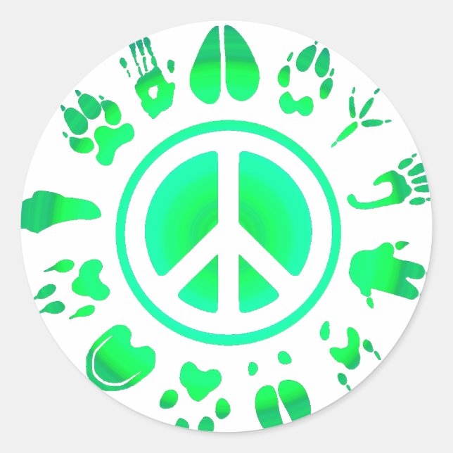 Furry-Liebe Runder Aufkleber (Vorderseite)