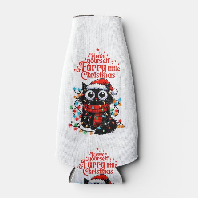 Furry Little Christmas Flaschenkühler (Vorderseite)