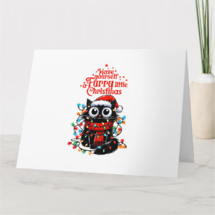 Furry Little Christmas Karte
