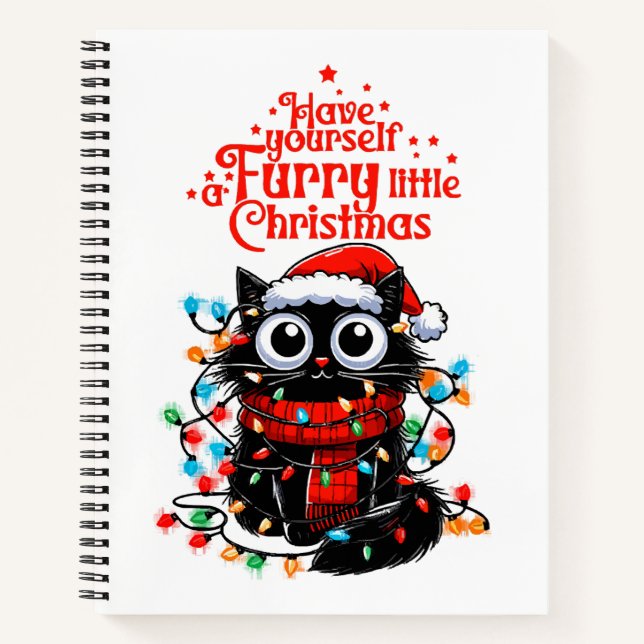 Furry Little Christmas Notizbuch (Vorderseite)