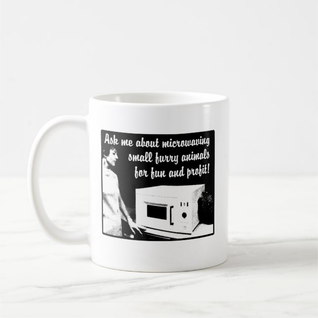 Furry Microwave Funny Mug Spaß Kaffeetasse (Links)