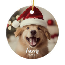 Furry + Niedlicher Hund Foto Weihnachtsschmuck