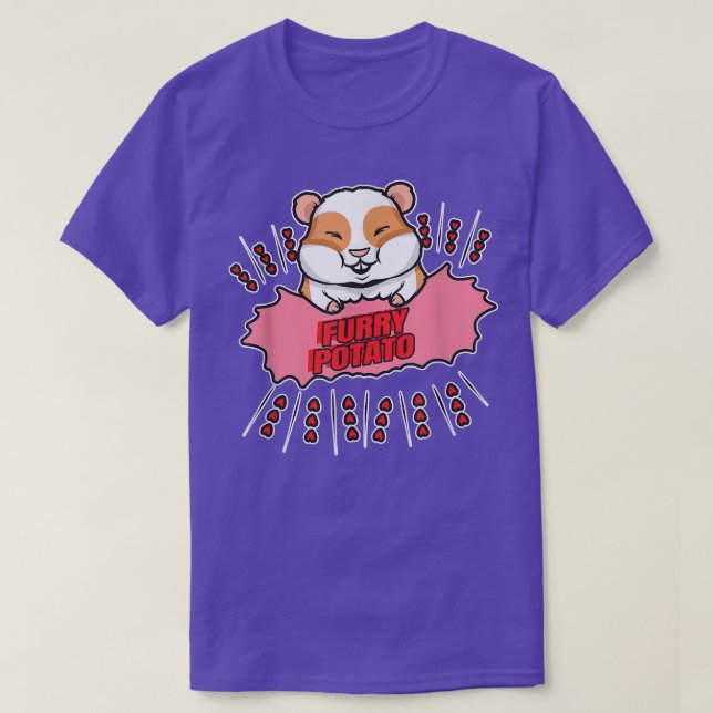 Furry Potato - Funny Guinea Pig  T-Shirt (Design vorne)