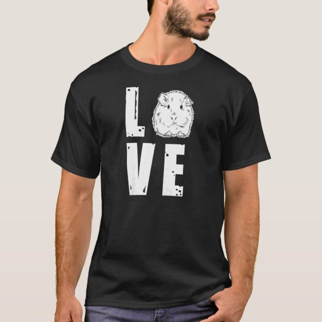 Furry Potato Guinea Pig Pet Liebe T-Shirt (Vorderseite)