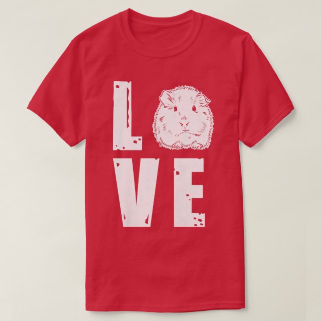 Furry Potato Guinea Pig Pet Love  T-Shirt (Design vorne)