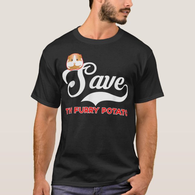 Furry Potato Guinea Pig Rettete The Furry Potato T-Shirt (Vorderseite)