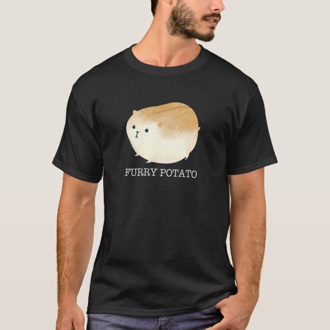 Furry Potato Niedlich Chubby Hamster Men Hamste T-Shirt (Vorderseite)