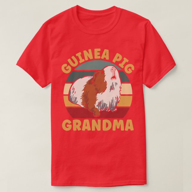 Furry Potato Niedlich Girls Guinea Pig Oma T-Shirt (Design vorne)