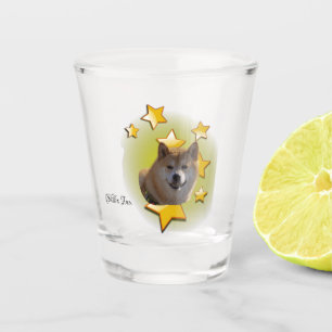 Furry Red Shiba Inu ist ein Star Schnapsglas
