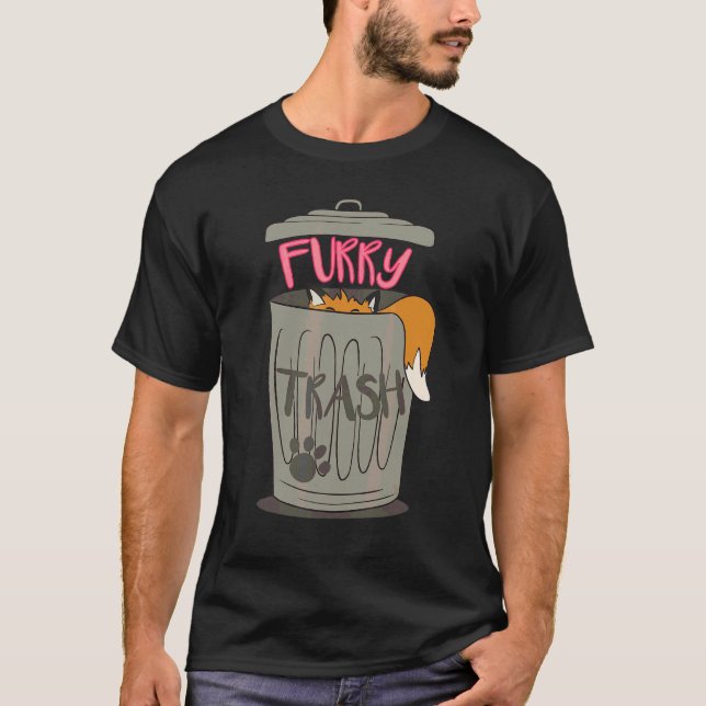Furry Trash Furry Fandom Fursuiting Cosplay T-Shirt (Vorderseite)