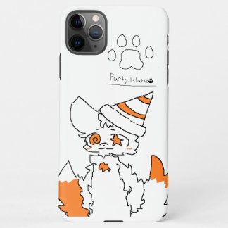furry white and orange color cone fox and mark iPhone 11Pro max hülle