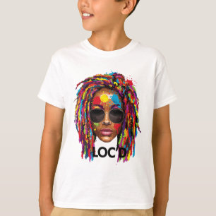 Fürs Leben geflochten Afro-Locks Dreadlocks Schwar T-Shirt