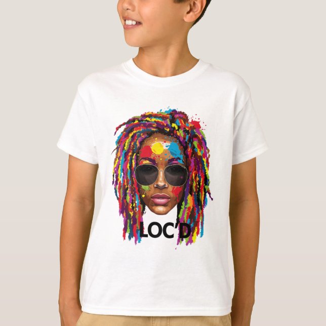 Fürs Leben geflochten Afro-Locks Dreadlocks Schwar T-Shirt (Vorderseite)