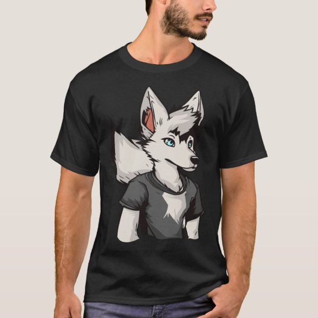 Fursona Cosplay  Furries Furry Fandom T-Shirt (Vorderseite)