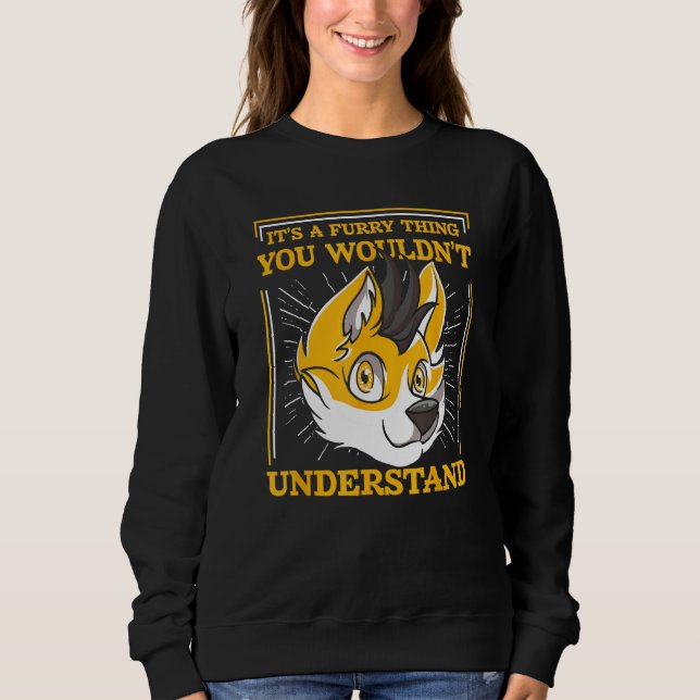 Fursona Fox Furries  Cosplay Furry Fandom Sweatshirt (Vorderseite)